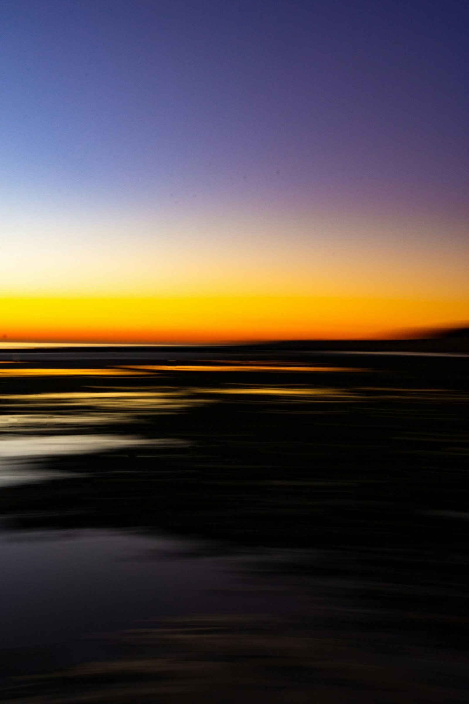 Sunset over the sea