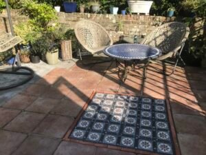 Tiling Feature for Garden Patio