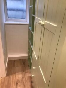 Bespoke Wardrobe Shelving and Coat Stand with Shoe Storage