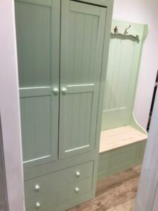 Bespoke Wardrobe with Coat Stand with Shoe Storage